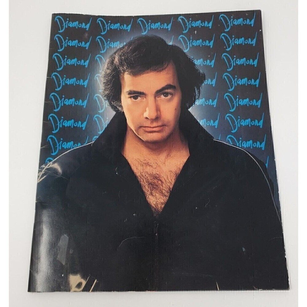 VINTAGE NEIL DIAMOND CONCERT PROGRAM MEMORABILIA BOOKLET 1986 SINGER MUSICIAN